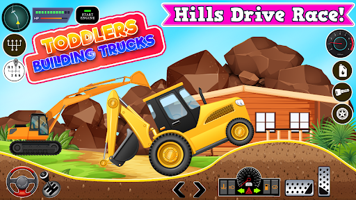 Screenshot Toddler Builder Trucks On Hill