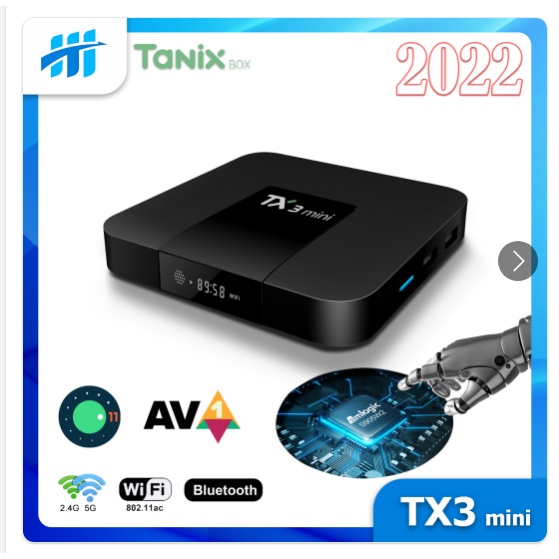 Tivi Box . Android Tv Tx3 Mini Plus, New 2022, S905W2, Androidtv 11.0