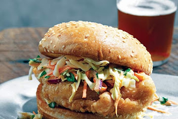 Beer-Battered Fried Chicken Sandwich