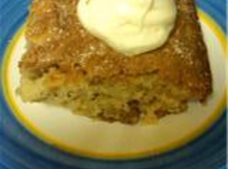 Chipped Apple Cake With Cream Cheese Topping