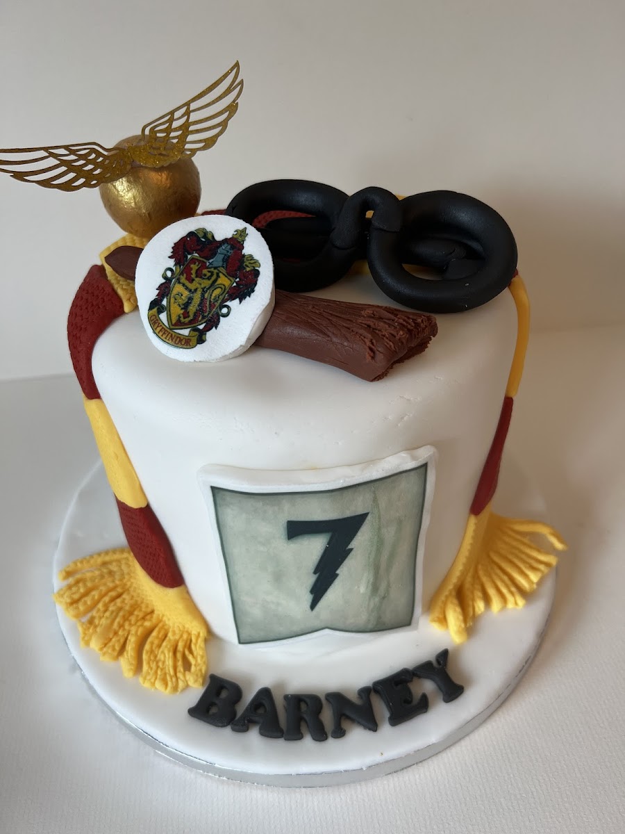 Gluten free Harry Potter themed birthday cake