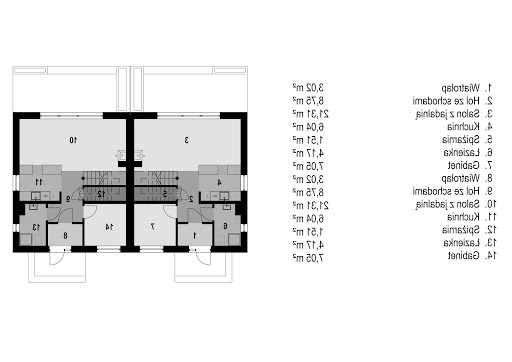 Eco 41 szereg - Rzut parteru