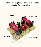 Mạch Phân Tần Loa 3 Đường Tiếng Weah305 - Bass Mid Trép - Công Suất Nhỏ Và Vừa