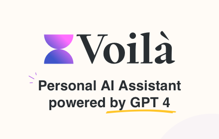 Voilà – AI ChatGPT powered assistant small promo image