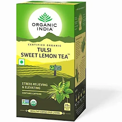 Organic India Sweet Lemon Tea Bags 25 Pc