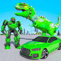 Grand Flying Robot Car Game 3D