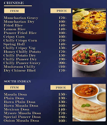 Jharokha Multi Cuisine Restaurant menu 