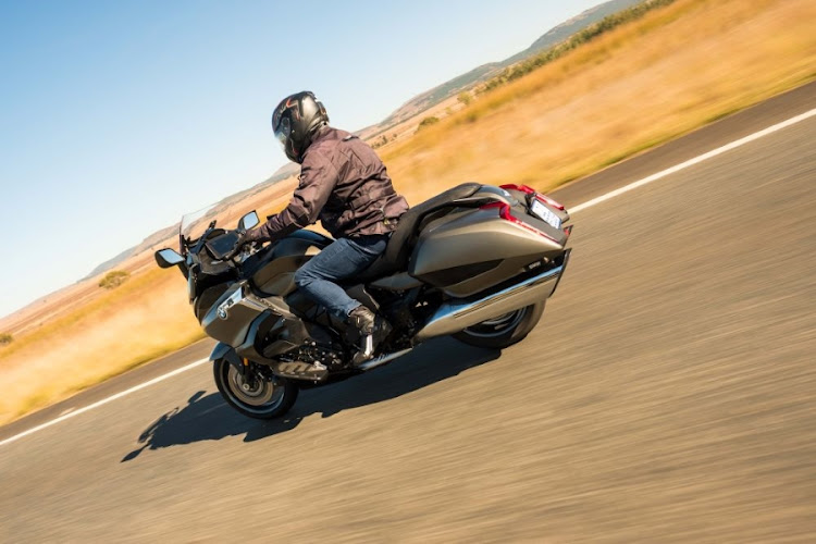 Kojo on the BMW K 1600 B.