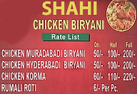 Shahi Muradabadi and Hyderabadi menu 1