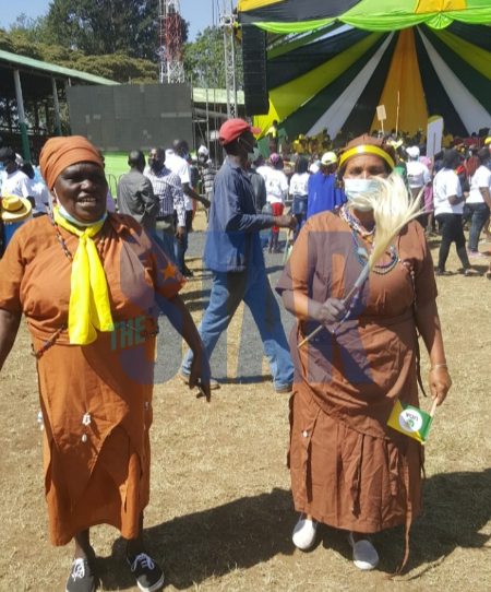 UDA supporters at the Nakuru ASK show ground for the UDA mega rally.