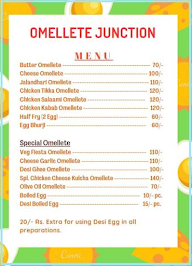 Omellete Junction menu 1