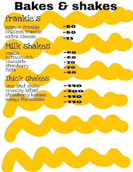 Bakes & Shakes menu 2