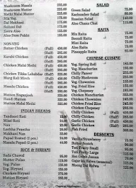 Mohali Continental menu 2