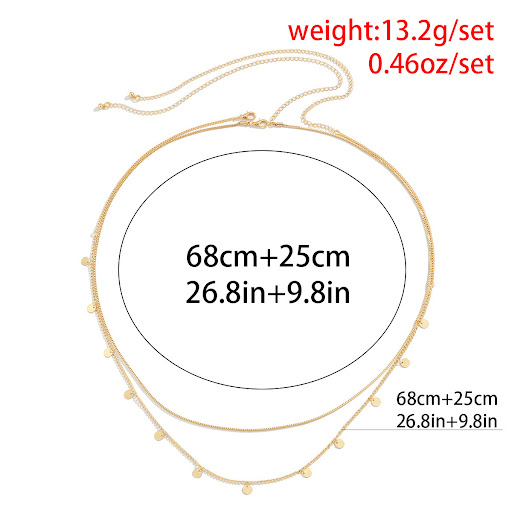 Title 5, Simple Sequin Box Chain Mashup Body Chain, a st...