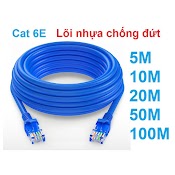 Dây Mạng Cat 6E Bấm Sẵn 2 Đầu Dài 5M/10M/20M/25M/30M/35M/40M/45M/50M - Dây Cáp Mạng Lan, Dây Wifi