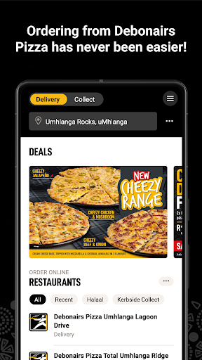 Screenshot Debonairs Pizza