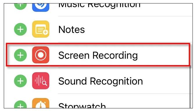 screen recording iPhone 12