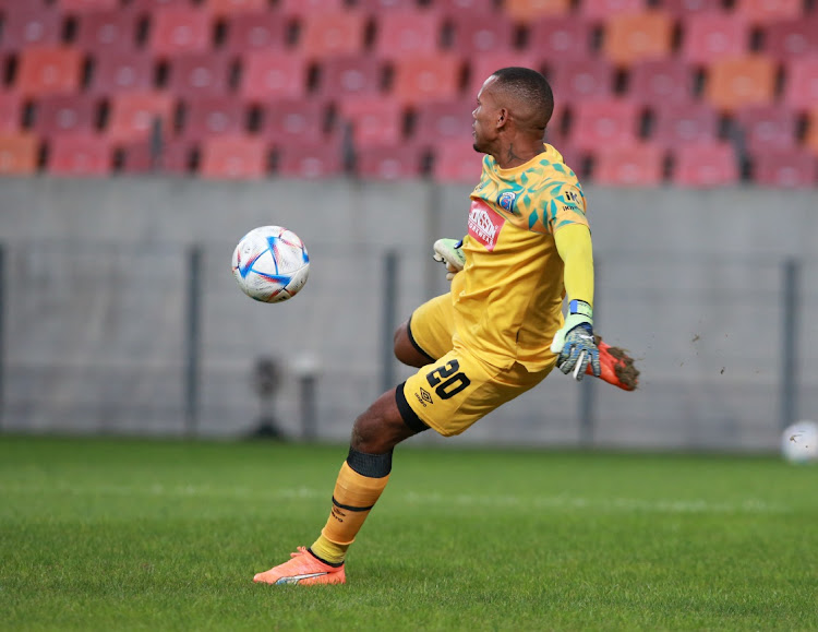 Ricardo Goss of SuperSport United during the DStv Premiership match between Chippa United and SuperSport United at Nelson Mandela Bay Stadium.