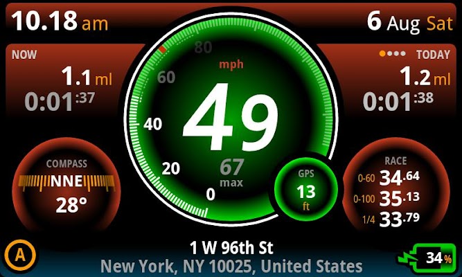 Ulysse Speedometer Pro Screenshot Image