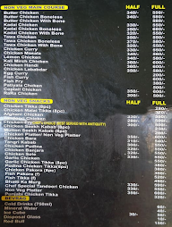 Raj Restaurant menu 2