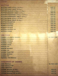 Samudra Bar and Restaurant menu 2