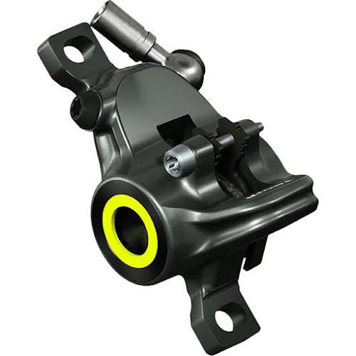 Magura MT8 SL Disc Brake Caliper - Front or Rear, Post Mount, 2-Piston, Gray/Red/Yellow