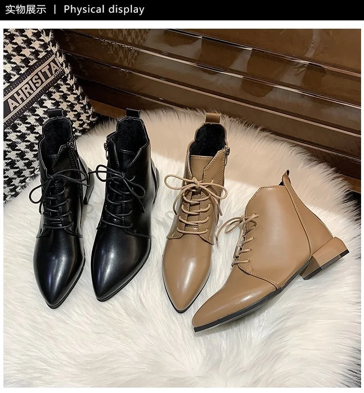 Title 20, Bottines femme style britannique, bout pointu, ...