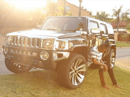 Diamond Platnumz with his new ride. /Courtesy