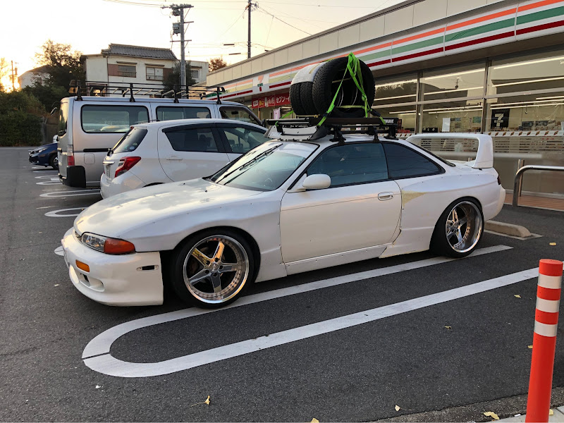 激レア  S14シルビア  ルーフキャリア  鍵付