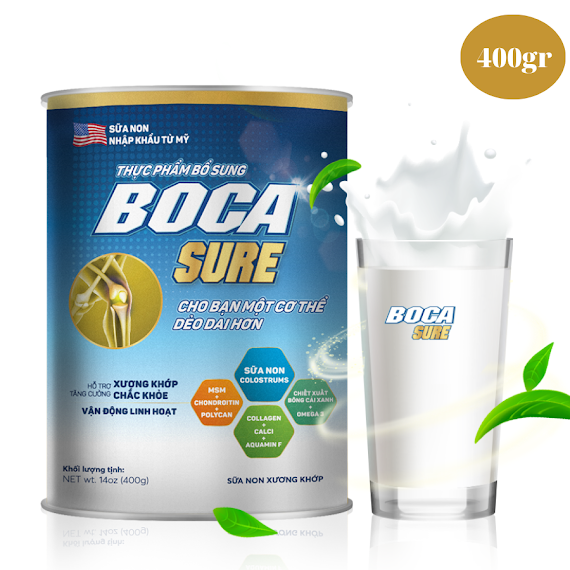 Sữa Boca Sure Hỗ Trợ Xương Khớp Nhập Khẩu - Sữa Non Hỗ Trợ Xương Khớp Mua Nhiều Tặng Quà