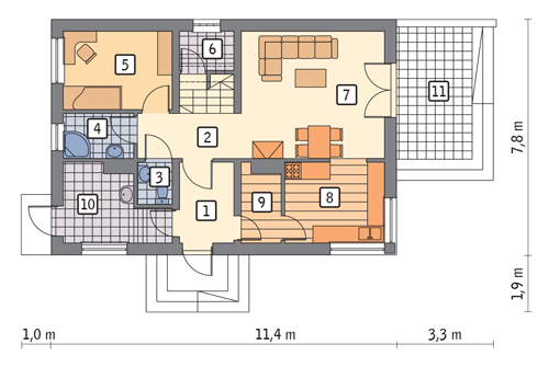 Wprawny - C339 - Rzut parteru