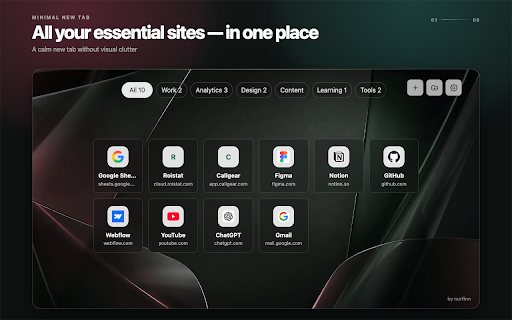 Minimal New Tab by nurfinn screenshot 1