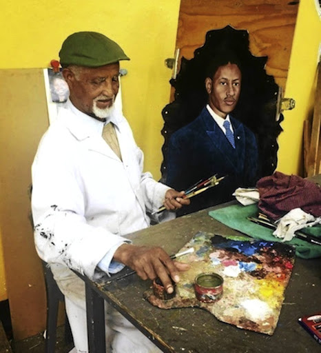 Lemma Guya, Nesta's father, pioneer in goatskin painting.