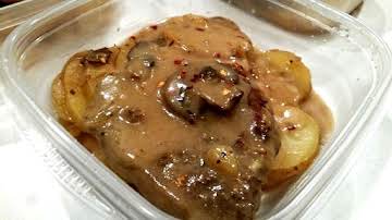 ~ Tasty Steak & Potatoes In Mushroom Gravy ~