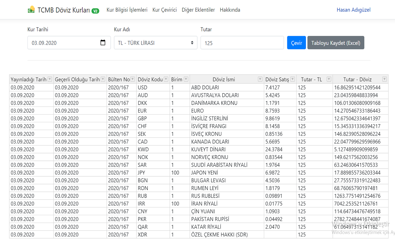 TCMB Döviz Kurları Preview image 4