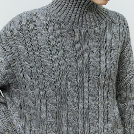 Title 4, Fried Dough Twists High Neck Sweater For Women ...