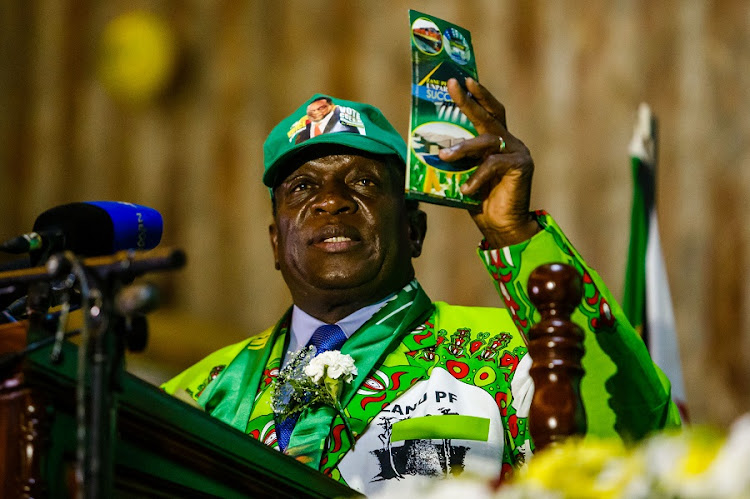 Zimbabwe in electoral row over Mnangagwa’s name heading up a column