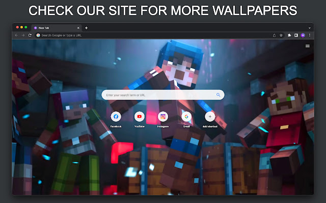 Minecraft Dungeons New Tab Chrome Wallpapers