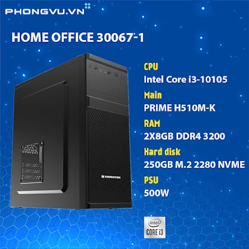 PC PV Home Office 30067-1 (i3-10105/2x8GB/250GB SSD/No OS)