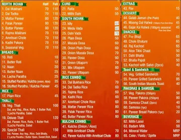 Kfoods menu 