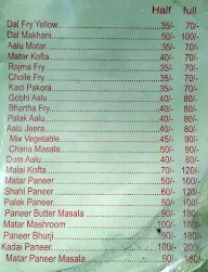 Yadav Vaishno Dhaba menu 2