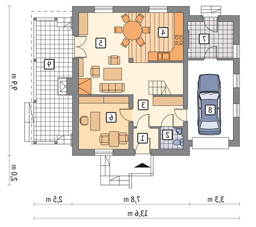 Gwarny - C39 - Rzut parteru