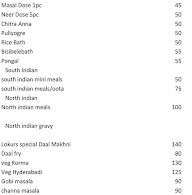 Lokur's Kitchen menu 1