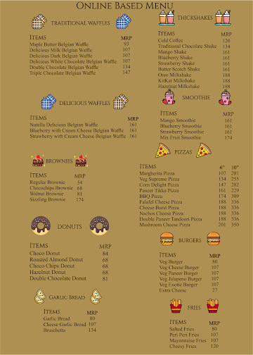 Bakeable menu 