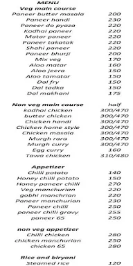 The Chings Kitchen menu 1