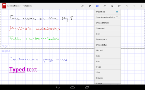 LectureNotes Screenshot