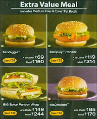 McDonald's, McDelivery menu 1