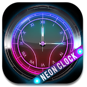 Neon Lights Clock Widget  Icon