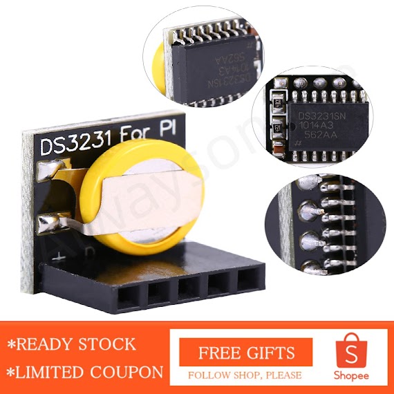 Mô Đun Đồng Hồ Hiển Thị Thời Gian Ds3231 Rtc Chuyên Dùng Cho Máy Arduino Raspberry Pi