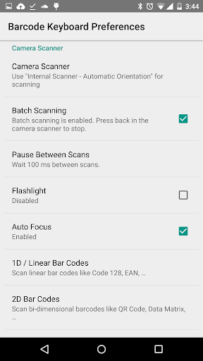 Barcodescanner Keyboard + NFC for Android